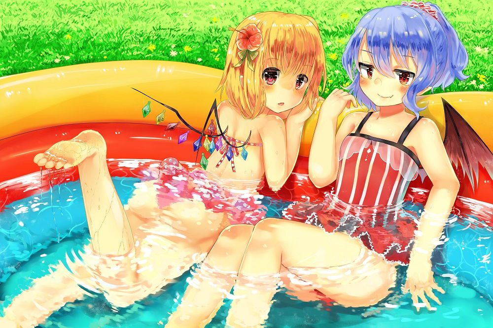 Koch is better than the pool or the sea in the resort. Girls cool off and play in the children's pool♪ 37