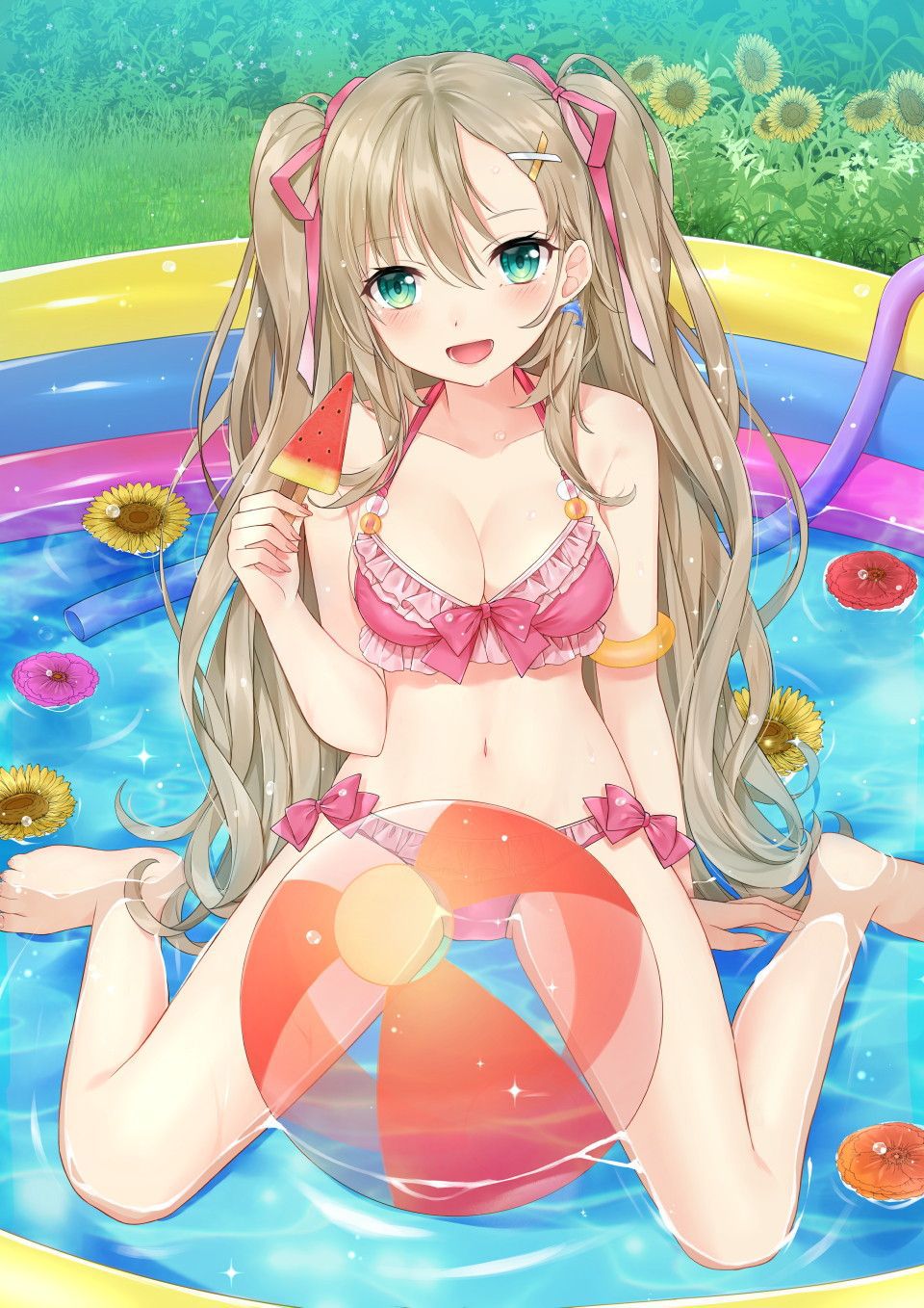 Koch is better than the pool or the sea in the resort. Girls cool off and play in the children's pool♪ 38