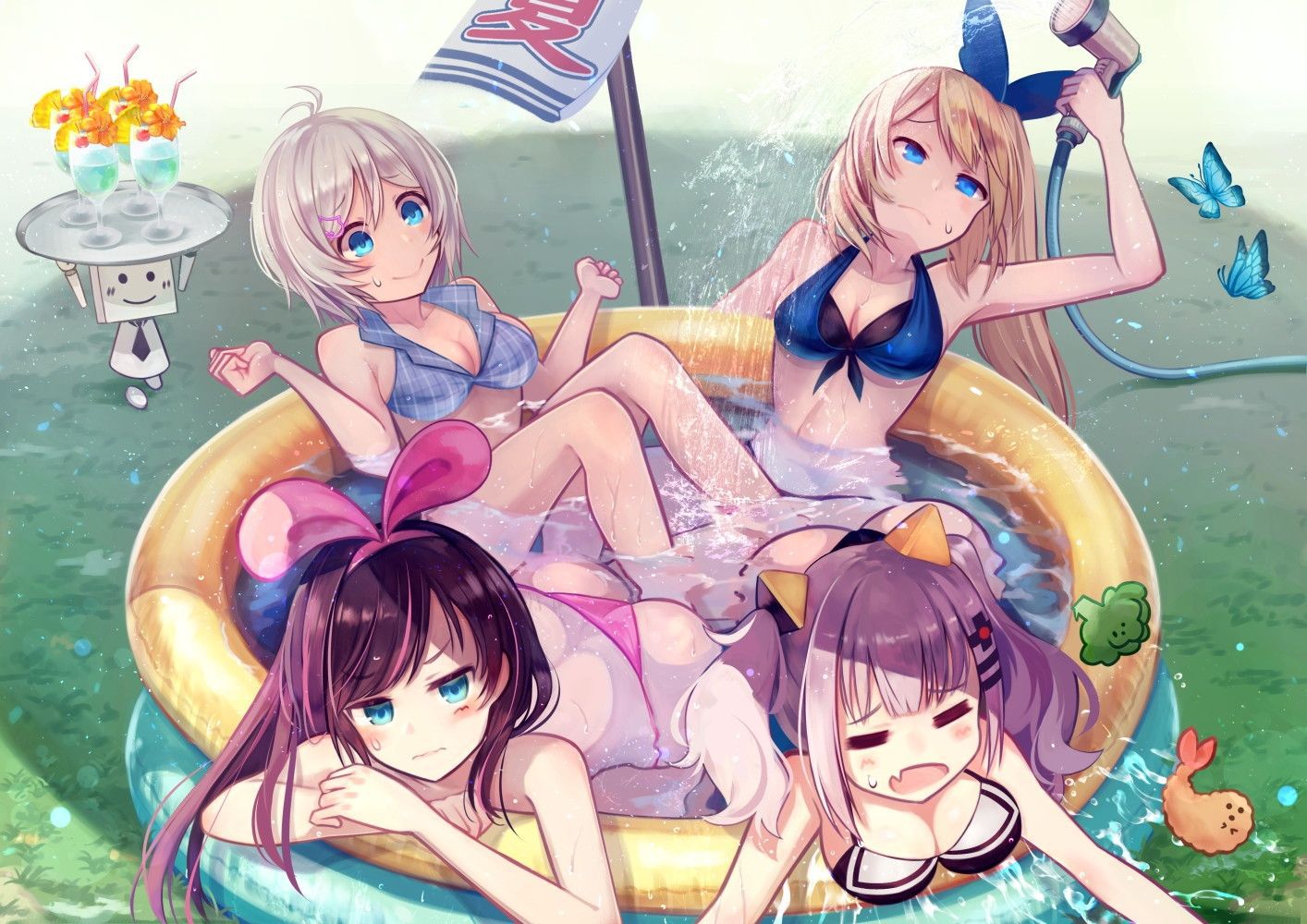 Koch is better than the pool or the sea in the resort. Girls cool off and play in the children's pool♪ 7