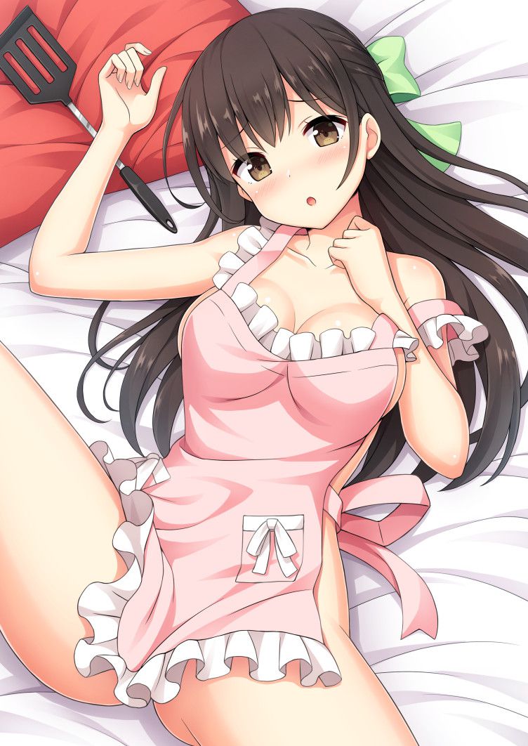 【Secondary】Erotic image of the girl in the naked apron that will be erected immediately when you get home 24
