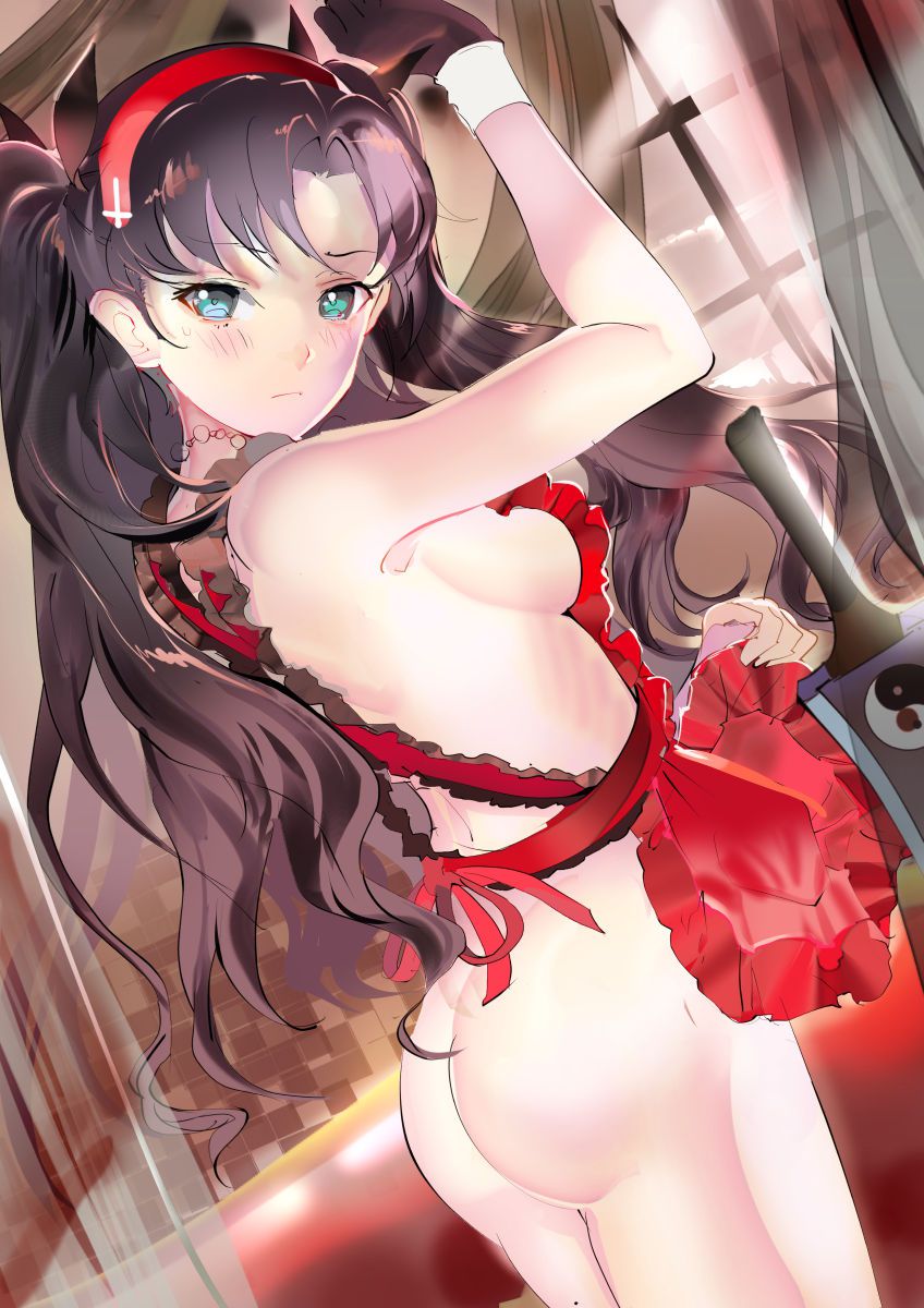 【Secondary】Erotic image of the girl in the naked apron that will be erected immediately when you get home 30