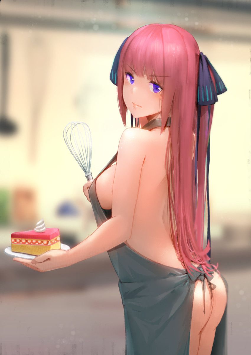 【Secondary】Erotic image of the girl in the naked apron that will be erected immediately when you get home 44