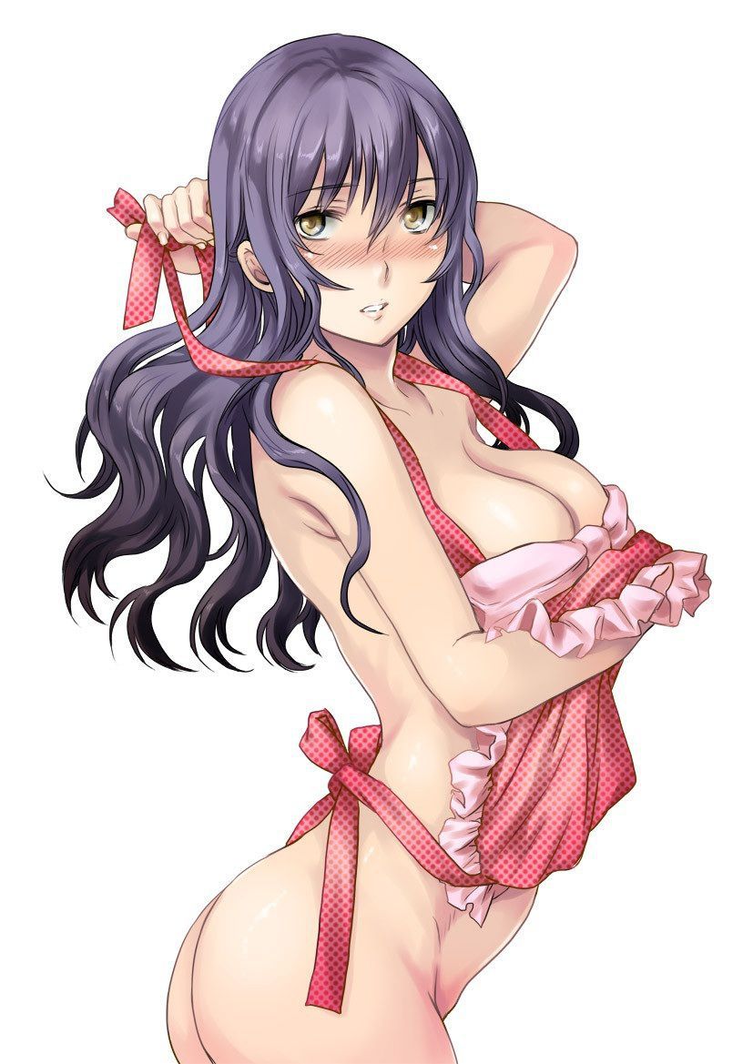 【Secondary】Erotic image of the girl in the naked apron that will be erected immediately when you get home 50
