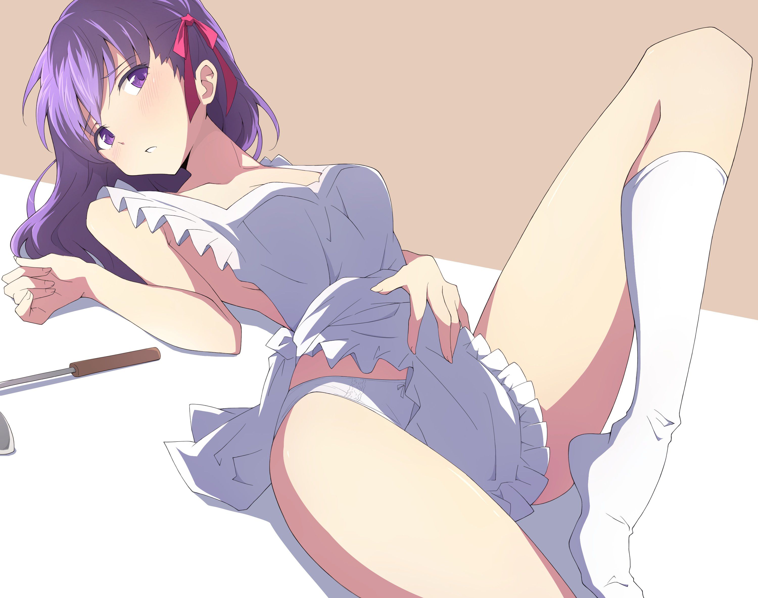 【Secondary】Erotic image of the girl in the naked apron that will be erected immediately when you get home 6