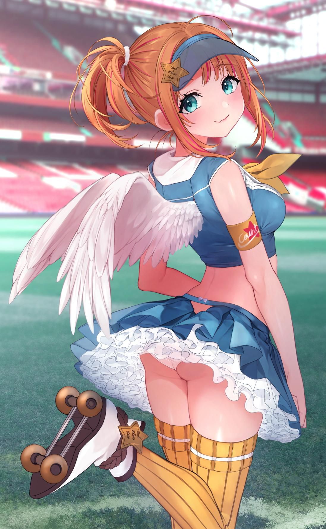 "Good luck♥ good luck♥" sports and lower body, cheerleader sei chiacos daughter to cheer with the whole body ♪ (23) 6