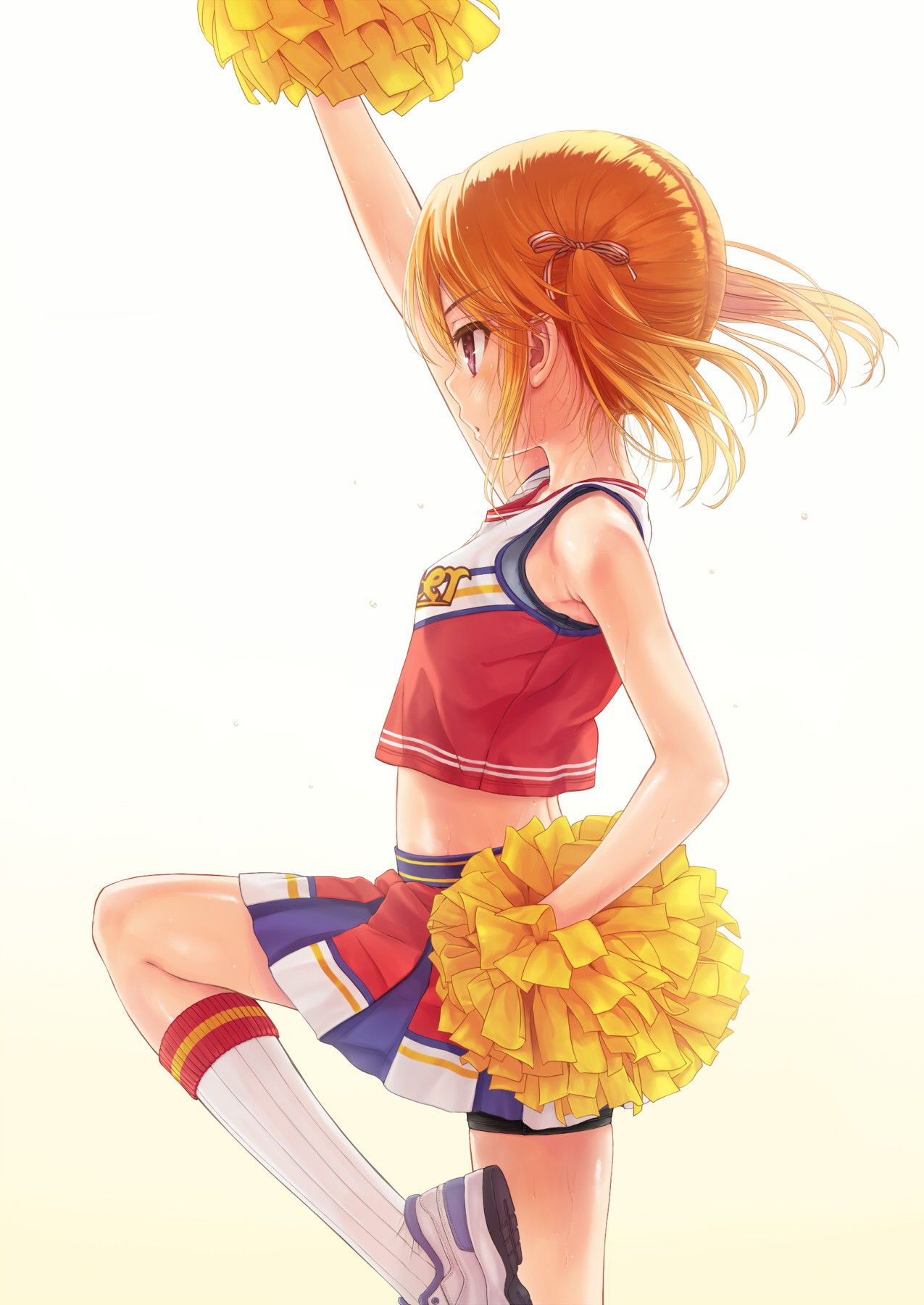 "Good luck♥ good luck♥" sports and lower body, cheerleader sei chiacos daughter to cheer with the whole body ♪ (23) 7