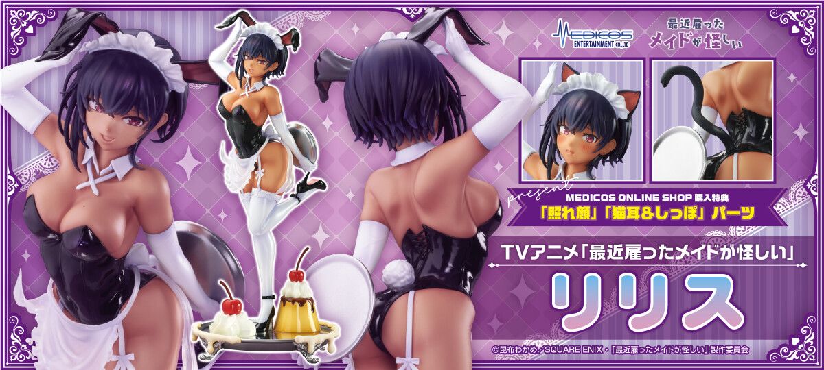 "The maid I recently hired is suspicious" Erotic figure of Lilith with erotic Dosquebe maid bunny 2