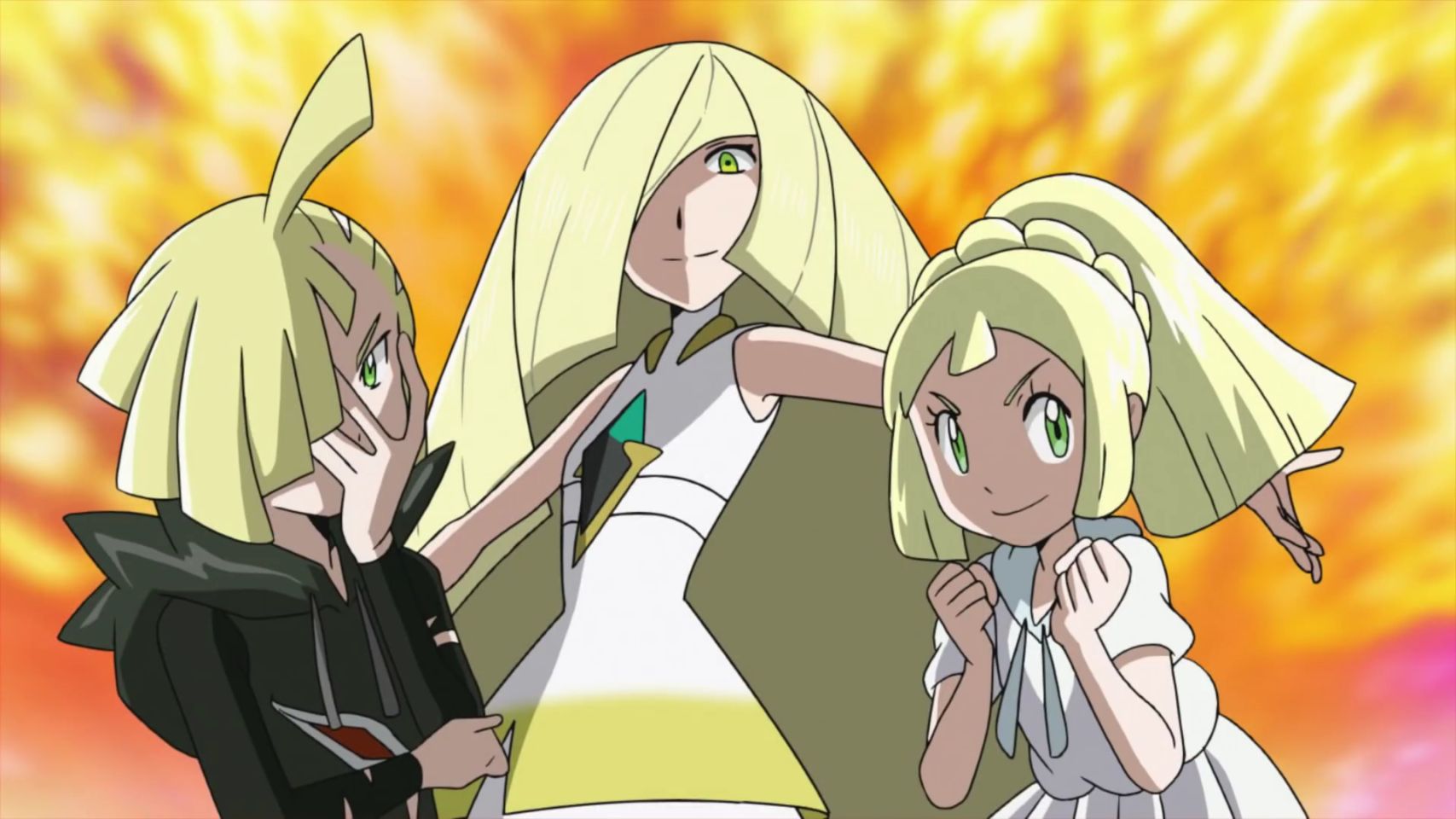 "Pokemon Masters" All the erotic girl trainers who dress up in a big dress gather 16