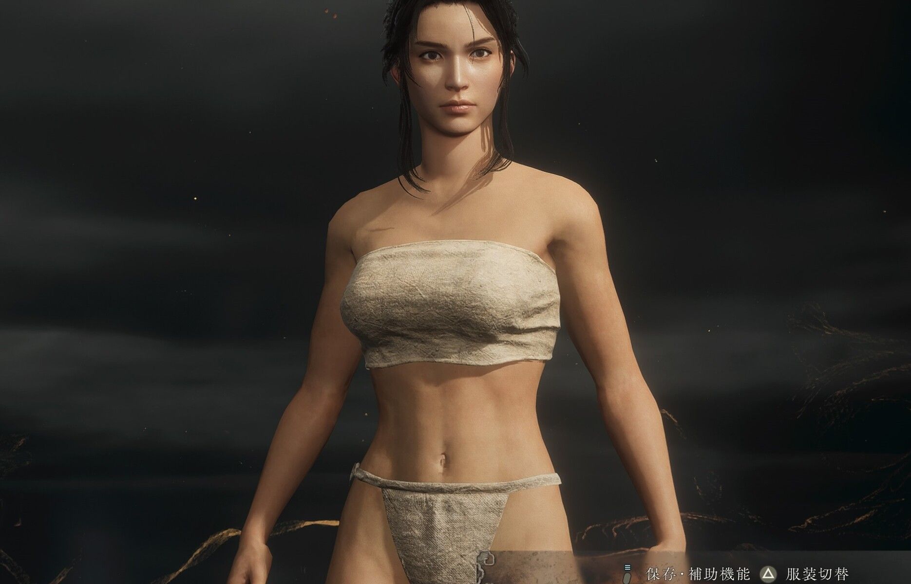 "Wo Long: Fallen Dynasty" trial version character in erotic underwear! Boob slider in full version 1