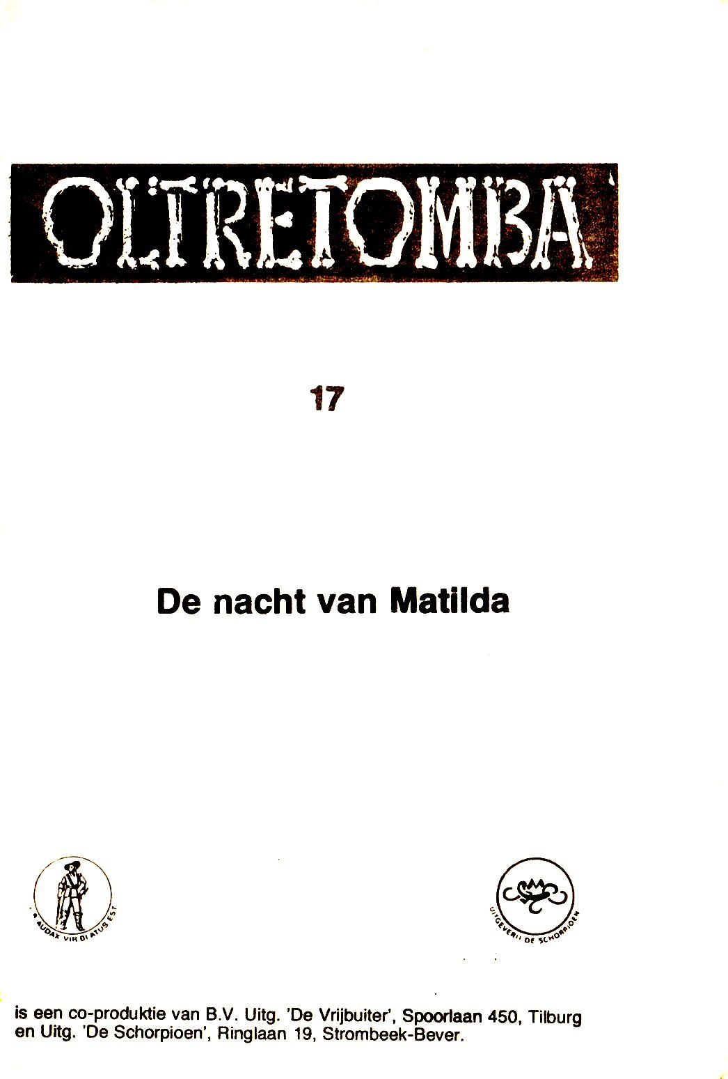 Oltretomba - 17 - De Nacht Van Matilda (Dutch) 2