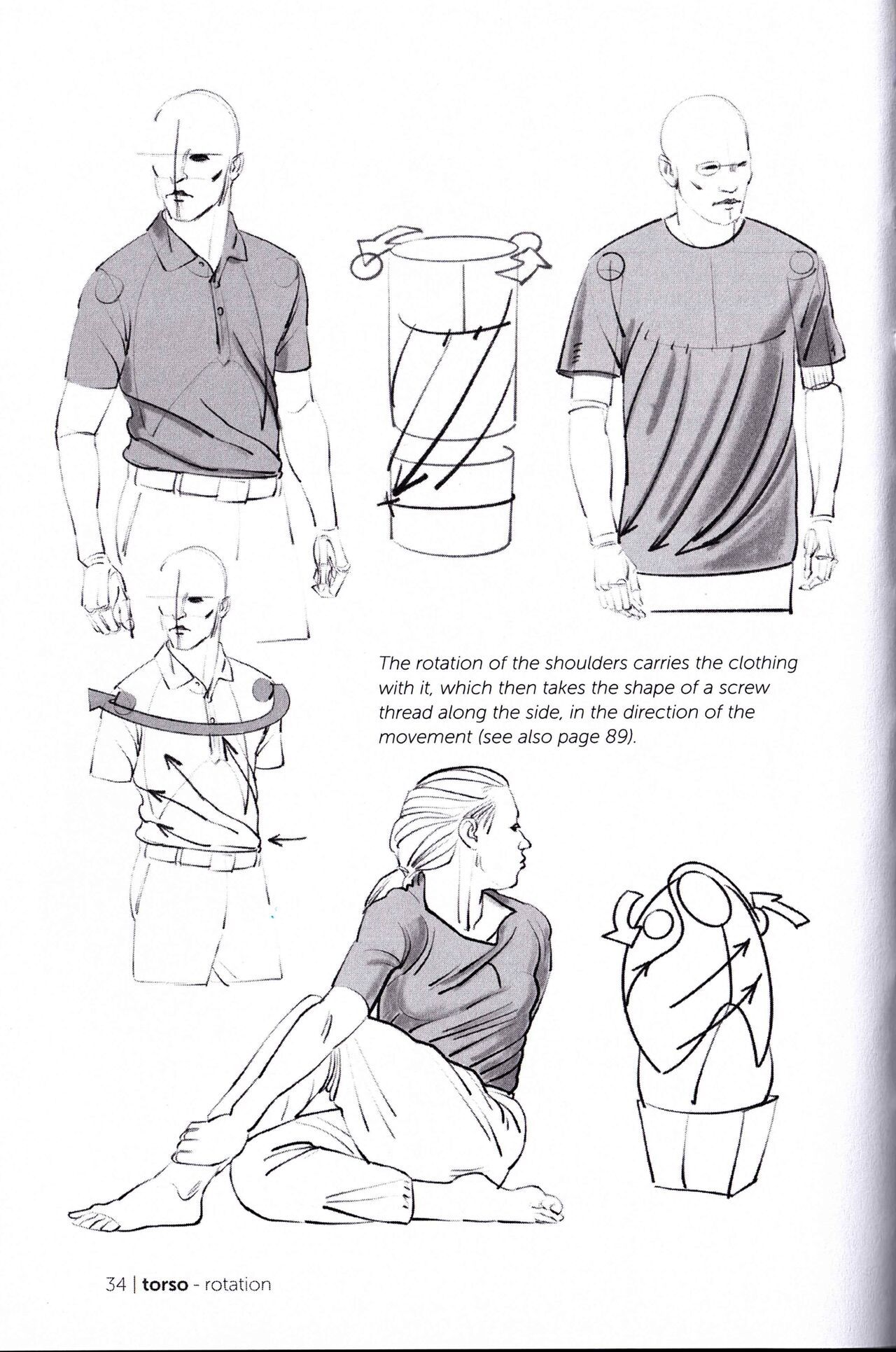 Morpho Clothing Folds and Creases Anatomy for Artists 36