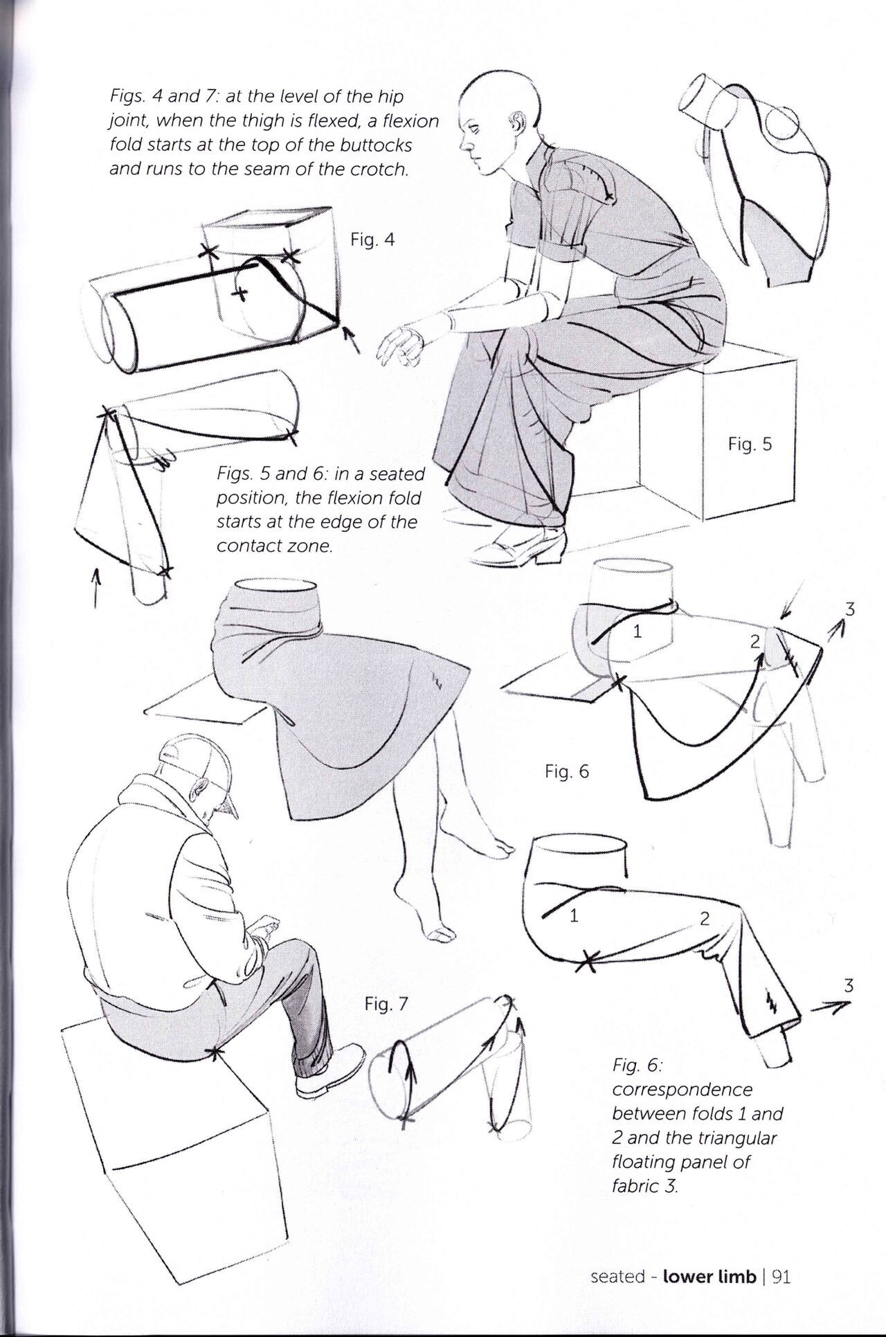 Morpho Clothing Folds and Creases Anatomy for Artists 93
