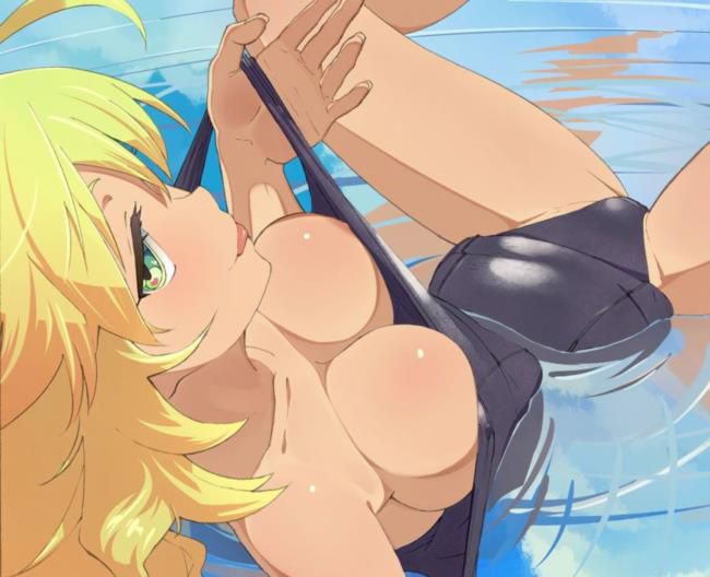 I can see the lewd charm of the swimsuit erotic image 5