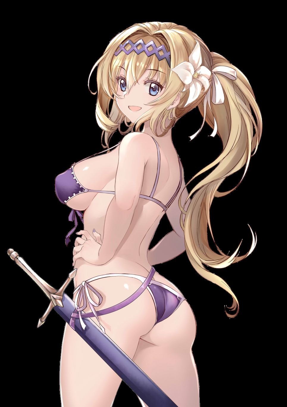 [Erotic photoshop Chara material] PNG background transparent erotic image material such as anime character that 254 37