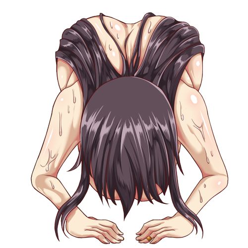 [Erotic photoshop Chara material] PNG background transparent erotic image material such as anime character that 254 60