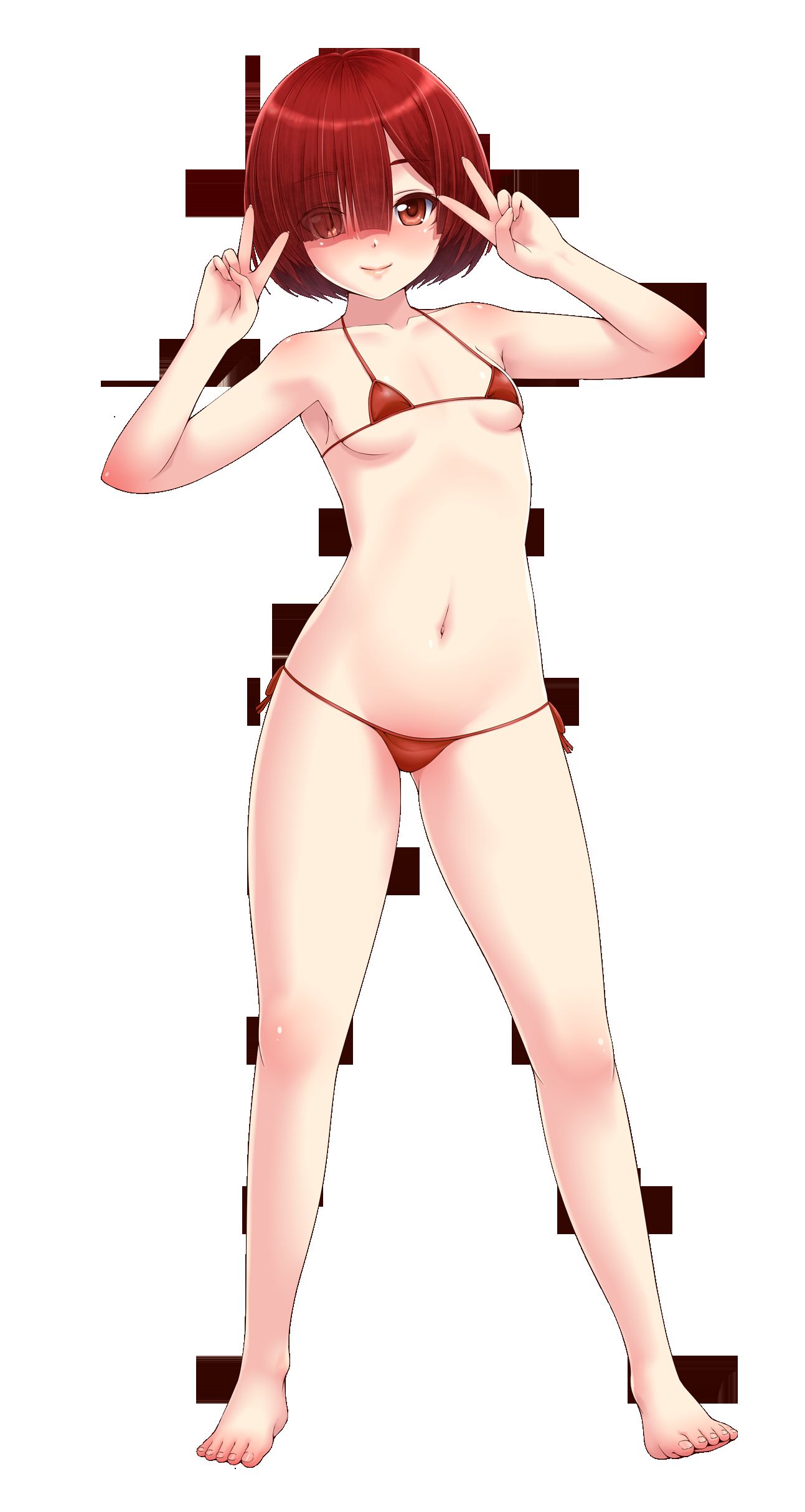 [Erotic photoshop Chara material] PNG background transparent erotic image material such as anime character that 254 73
