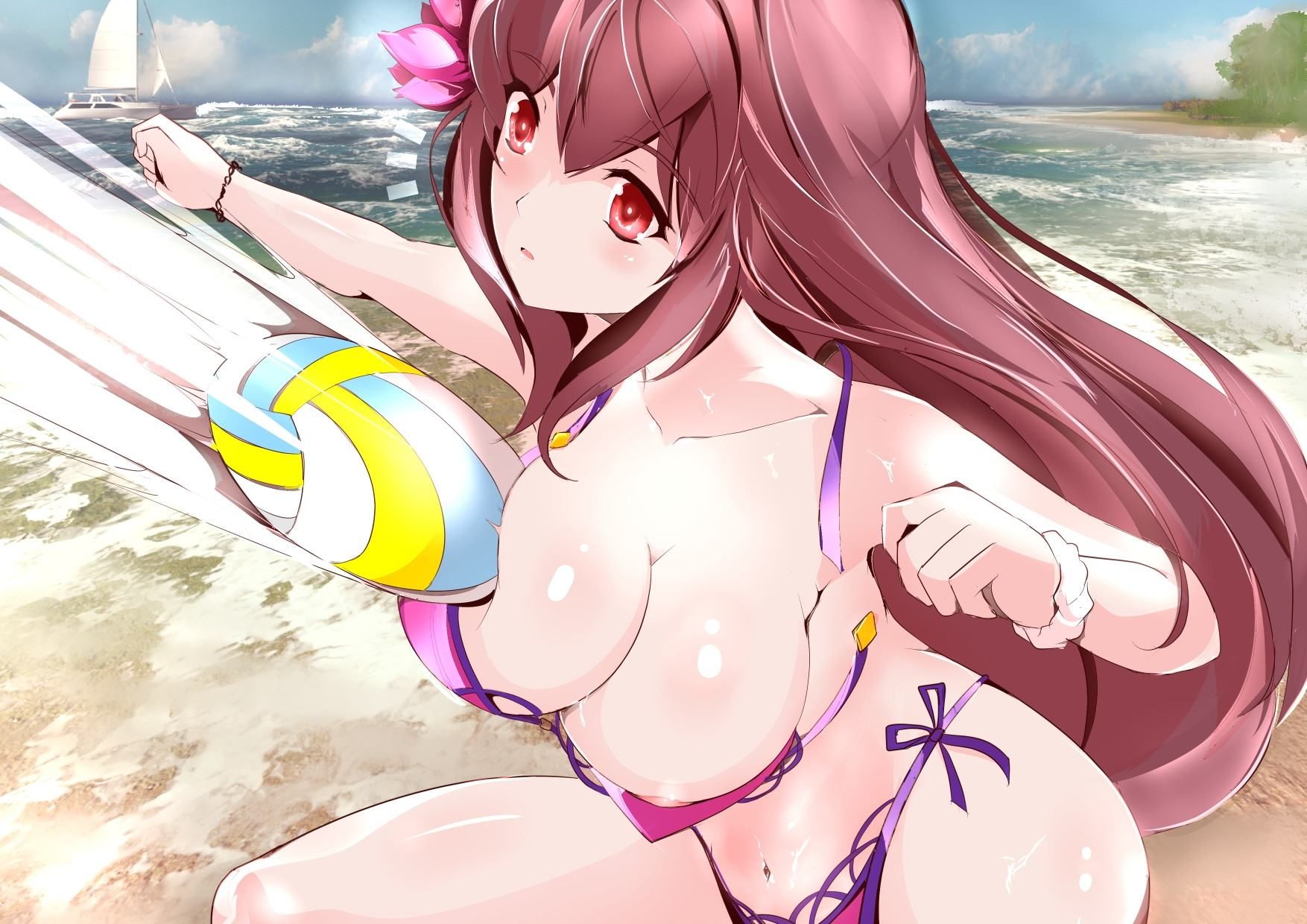 I want to nuki a swimsuit. 5