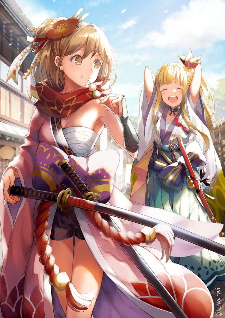 I'm going to put a cute image of the Gran Blue fantasy! 13