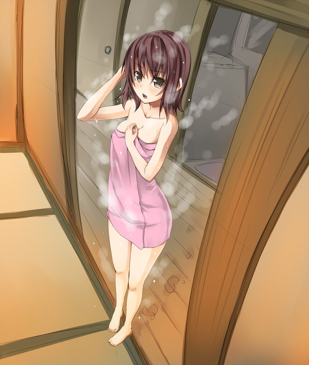 Two-dimensional bath towel to hide your body 50 photos of cute girl 2