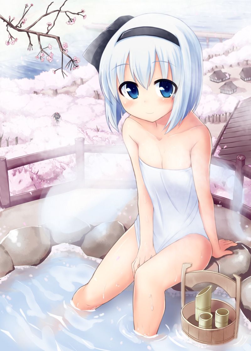 Two-dimensional bath towel to hide your body 50 photos of cute girl 5