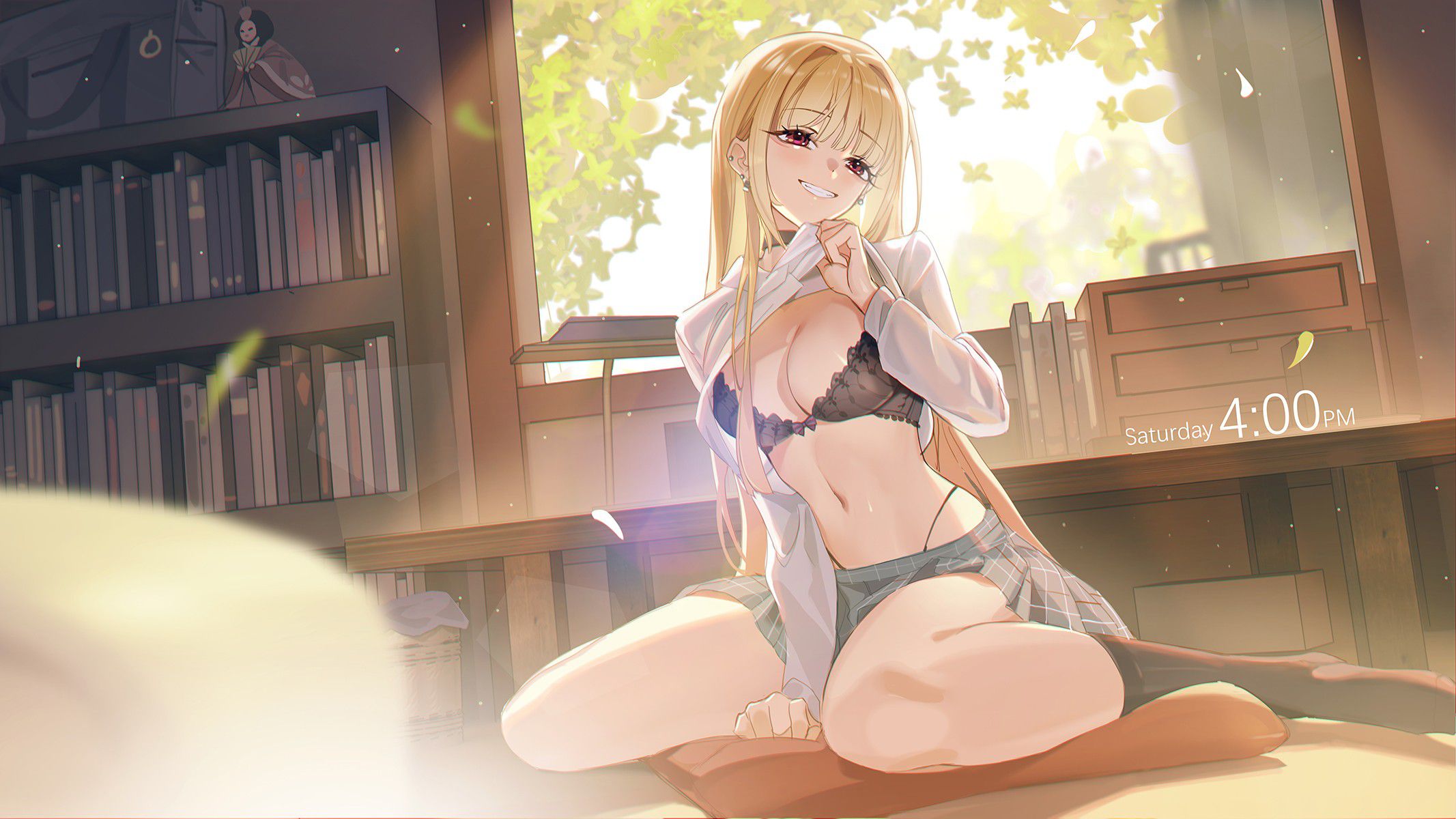 【2nd】Erotic image of a girl with her jacket pulled up and her breasts and bra are fully visible, Part 49 32