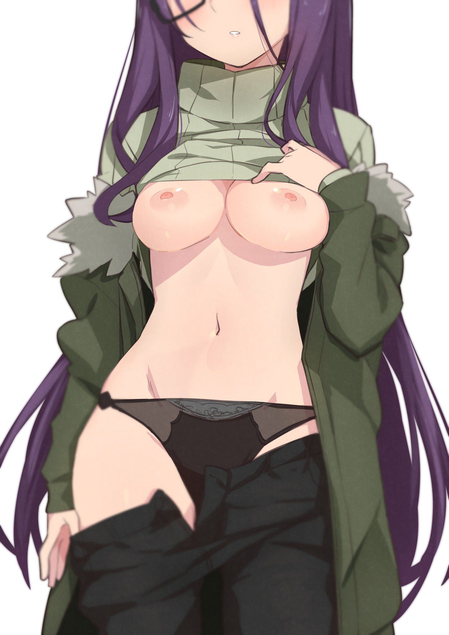 【2nd】Erotic image of a girl with her jacket pulled up and her breasts and bra are fully visible, Part 49 33