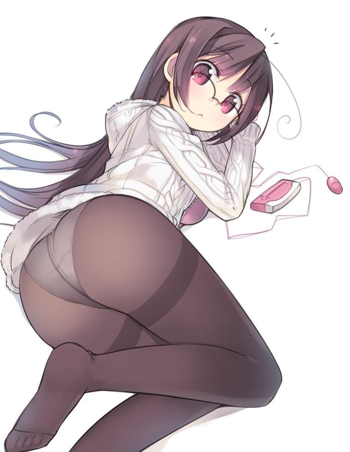[Secondary] Erotic image summary of the girl panties seen over the black pantyhose 34