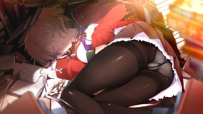[Secondary] Erotic image summary of the girl panties seen over the black pantyhose 35