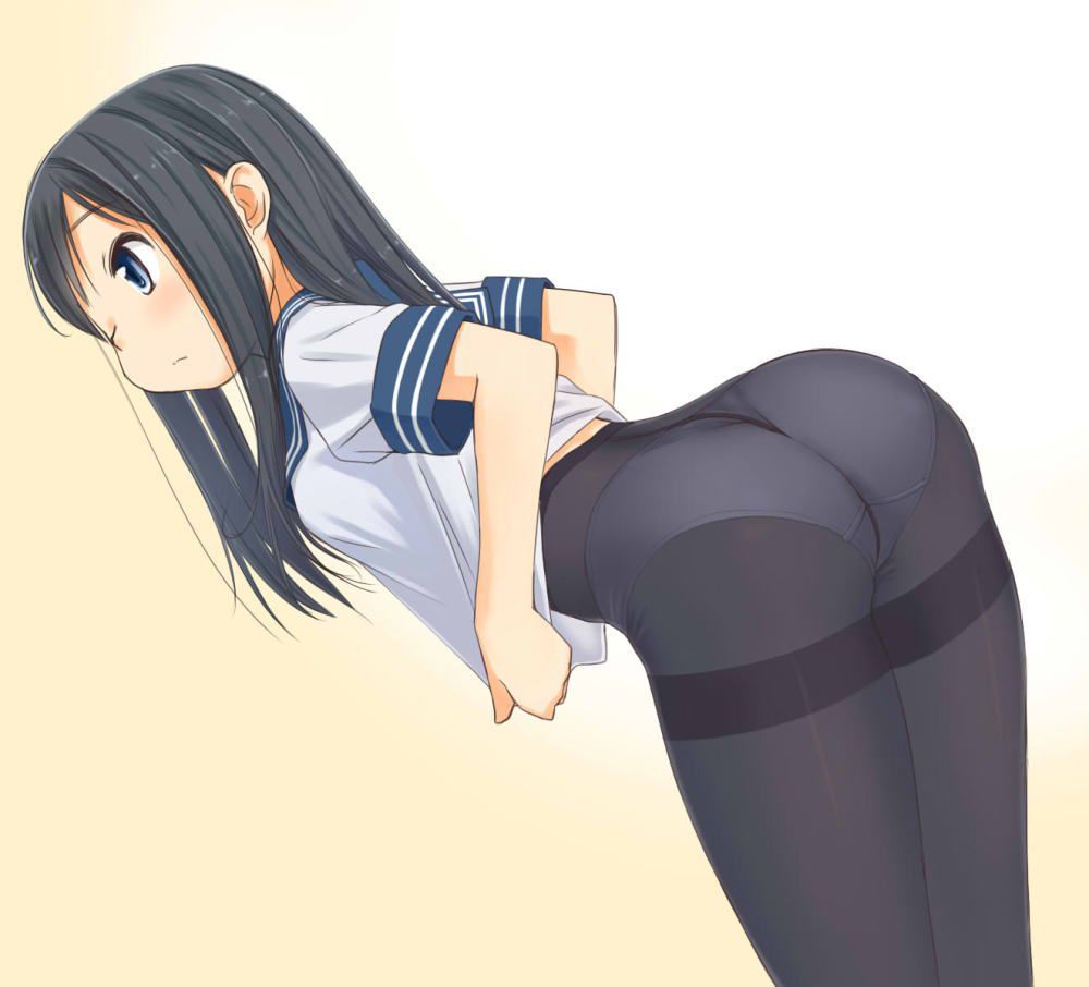 [Secondary] Erotic image summary of the girl panties seen over the black pantyhose 36