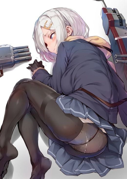 [Secondary] Erotic image summary of the girl panties seen over the black pantyhose 45