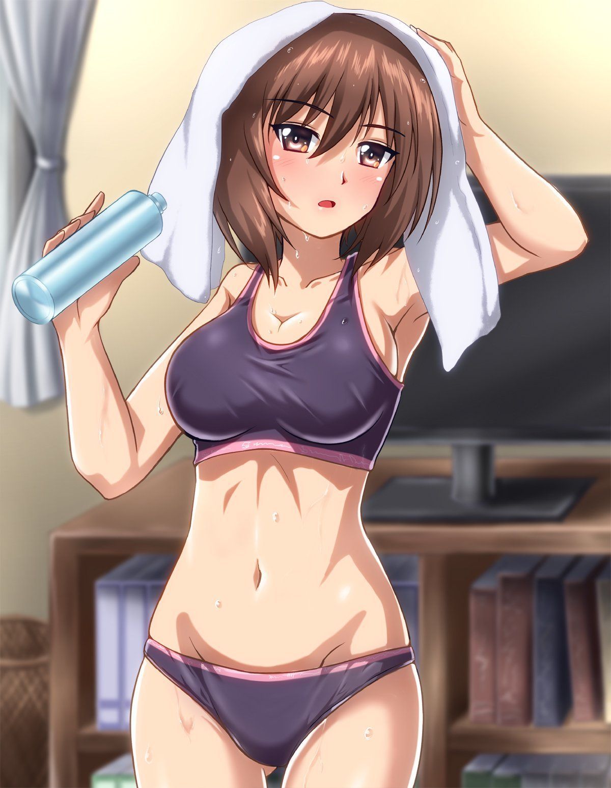 [2nd] The second erotic image of a pretty girl wearing a sports bra [sports bra] 25