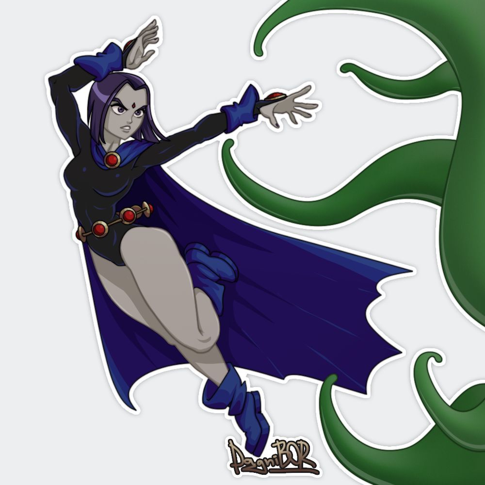 [DagniBOR] Raven vs Tentacles (Teen Titans) 2