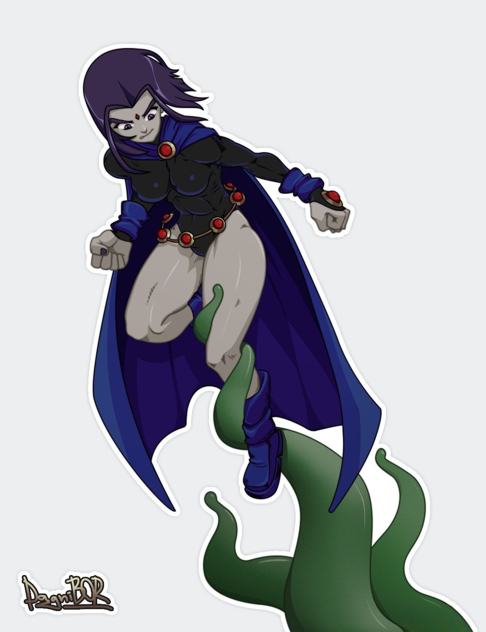 [DagniBOR] Raven vs Tentacles (Teen Titans) 3