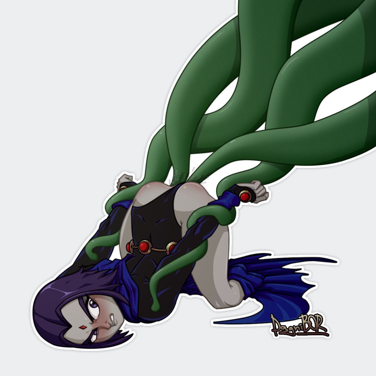 [DagniBOR] Raven vs Tentacles (Teen Titans) 5