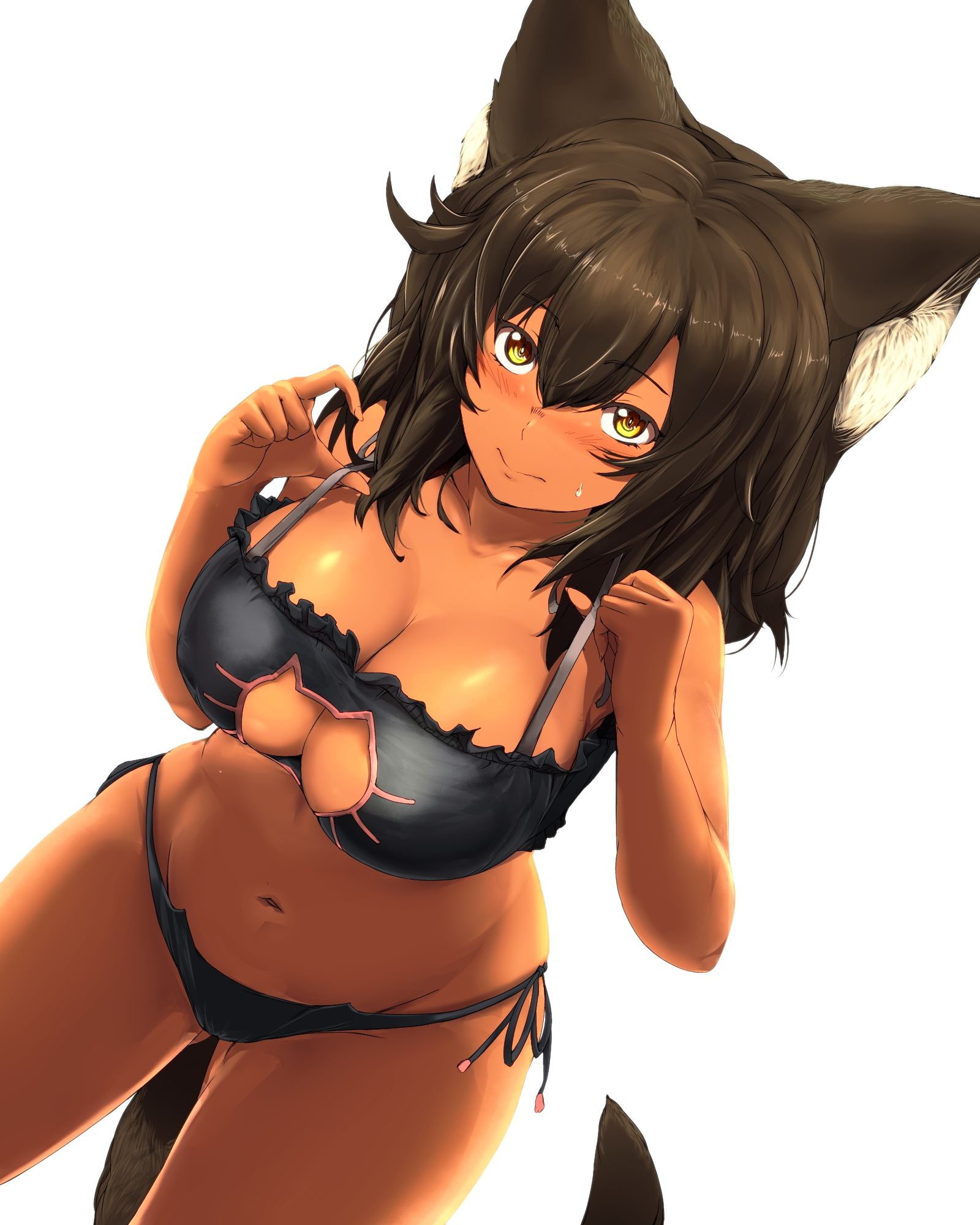 It's an example of underwear. It is a guy who is shy of the girl that I want to go to Shiko in the picture Soon!!! Part13 [Example underwear, cat bra cat] 5