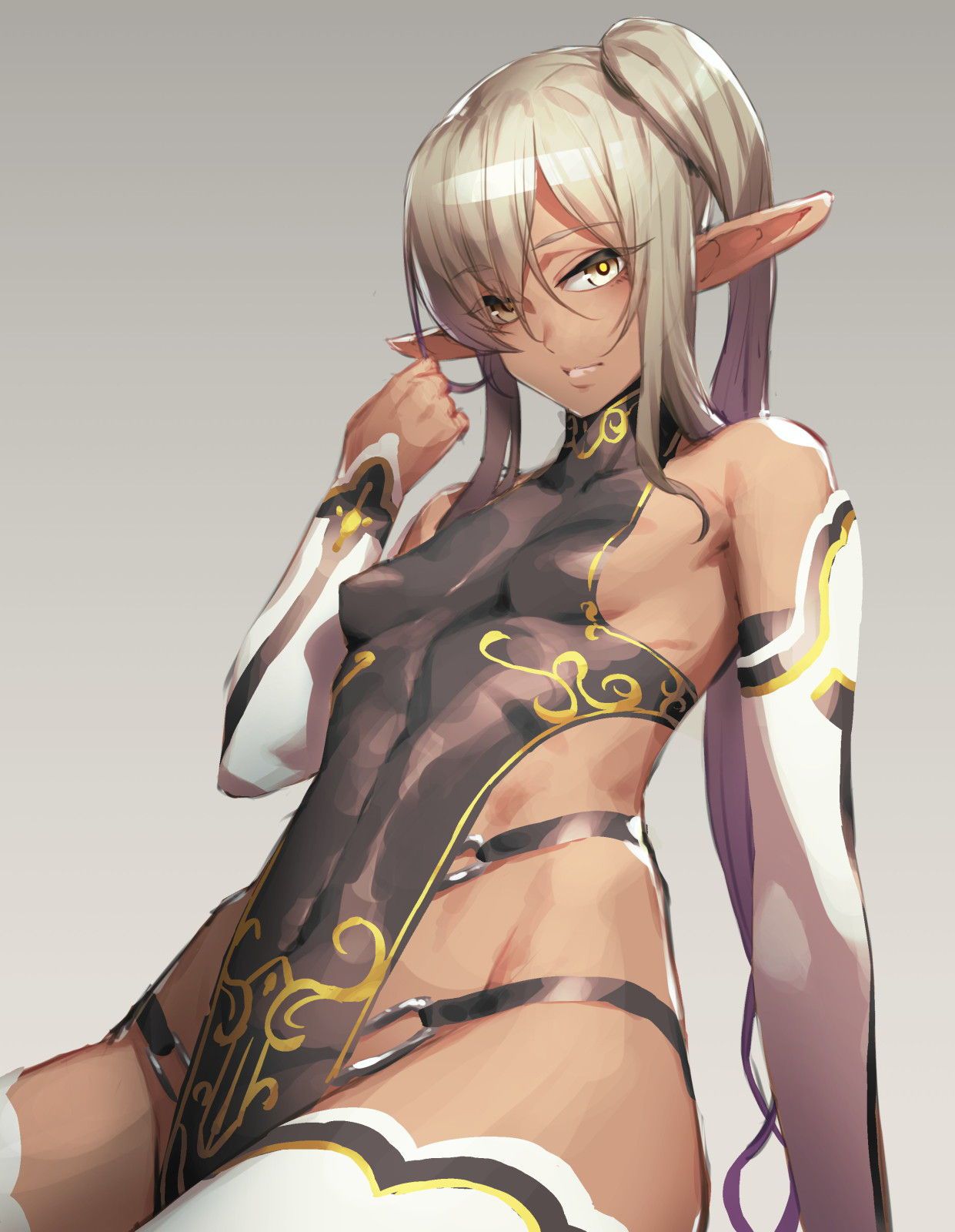 The young lady of the Brown de erotic race that the Dark Elf and the battle and Etch also seems to be strong www (3) 17