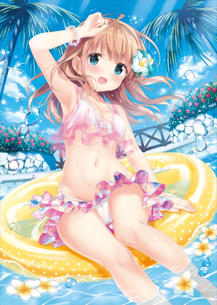 [Secondary] Moe images of swimsuit girls bathing in the sea and swimming pool 17