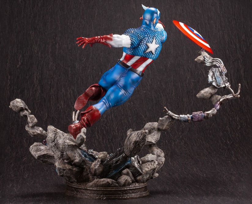 Marvel Comics Captain America Fine Art Statue [bigbadtoystore.com] Marvel Comics Captain America Fine Art Statue 10