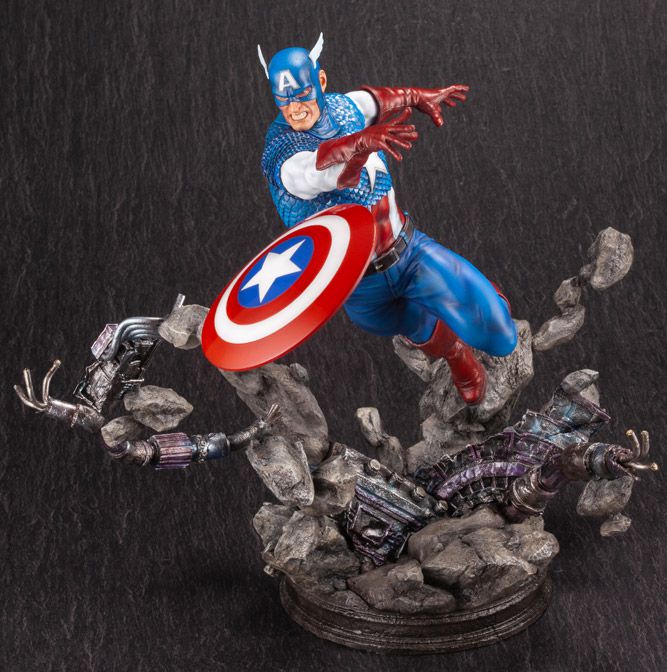 Marvel Comics Captain America Fine Art Statue [bigbadtoystore.com] Marvel Comics Captain America Fine Art Statue 14