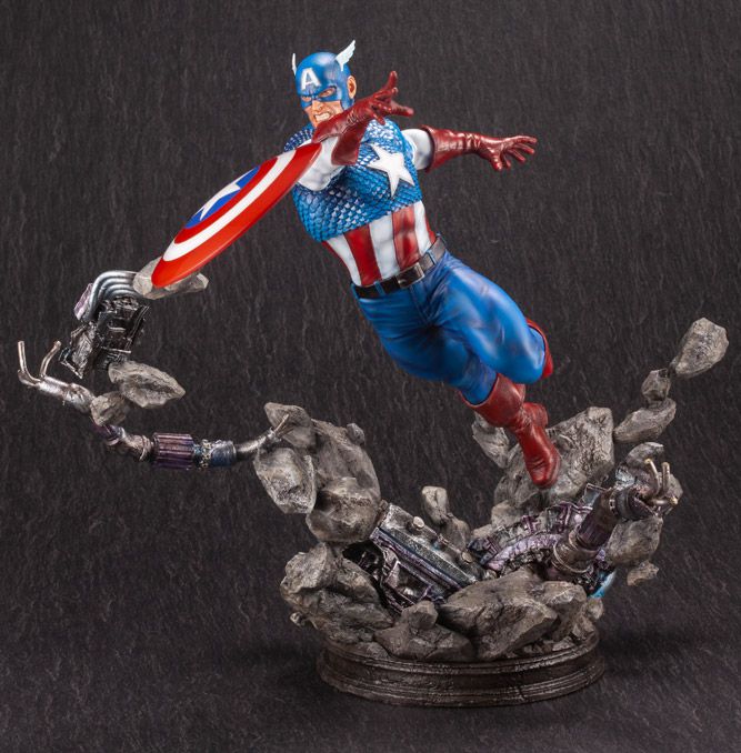 Marvel Comics Captain America Fine Art Statue [bigbadtoystore.com] Marvel Comics Captain America Fine Art Statue 15