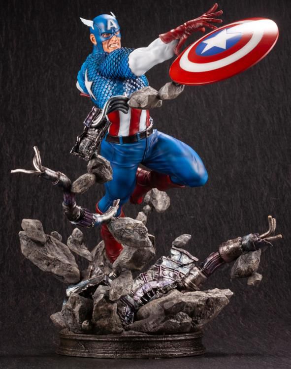 Marvel Comics Captain America Fine Art Statue [bigbadtoystore.com] Marvel Comics Captain America Fine Art Statue 2