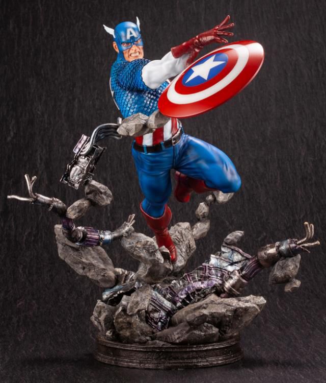 Marvel Comics Captain America Fine Art Statue [bigbadtoystore.com] Marvel Comics Captain America Fine Art Statue 3