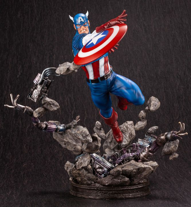 Marvel Comics Captain America Fine Art Statue [bigbadtoystore.com] Marvel Comics Captain America Fine Art Statue 4