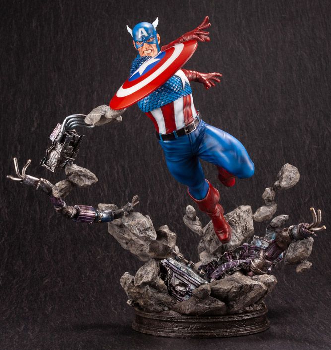 Marvel Comics Captain America Fine Art Statue [bigbadtoystore.com] Marvel Comics Captain America Fine Art Statue 6