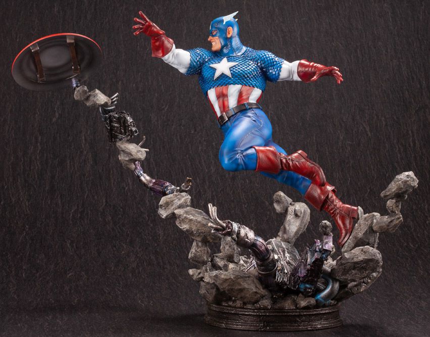 Marvel Comics Captain America Fine Art Statue [bigbadtoystore.com] Marvel Comics Captain America Fine Art Statue 7