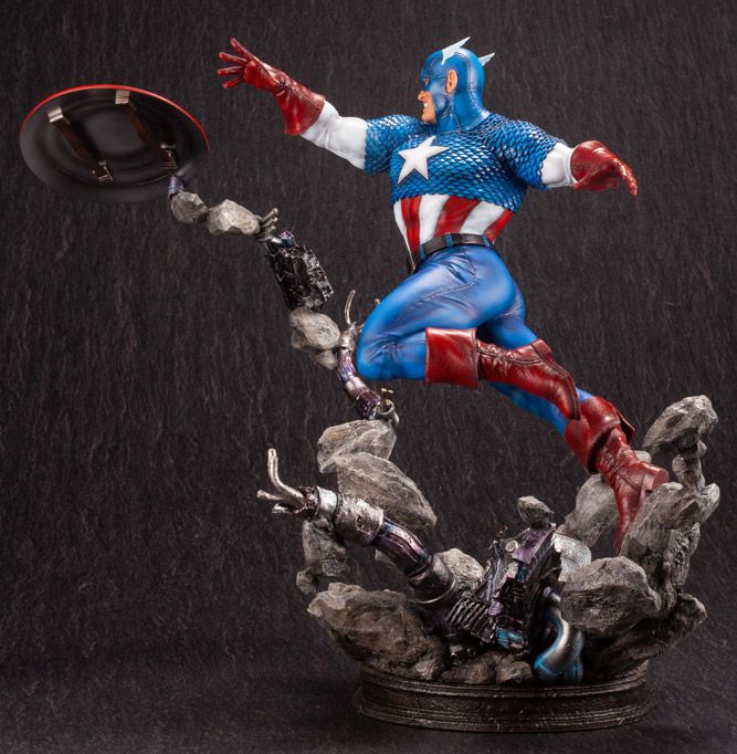 Marvel Comics Captain America Fine Art Statue [bigbadtoystore.com] Marvel Comics Captain America Fine Art Statue 8