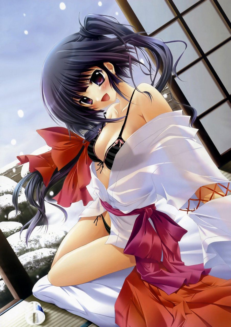 I'm excited about the lewd image of a girl or a miko-san kimono girl, please. 8