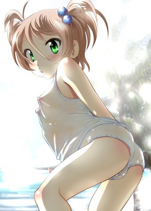 [Bulge over small Lori] breasts are cute and simple and childish white pants wearing small loli girl erotic pictures! 4
