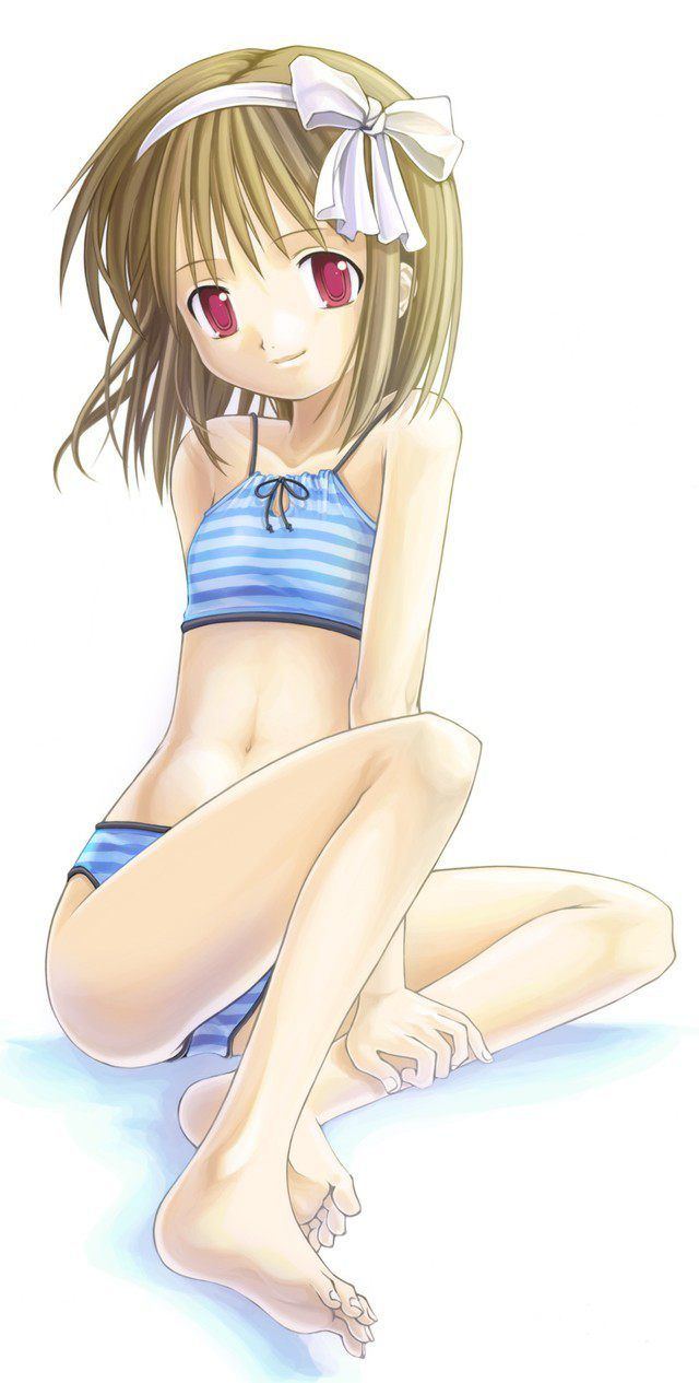 [Striped Panloli girl] eyes and healing of the heart Lori Girl's striped underwear! Underwear image of Lori Girl who is wearing a striped panties seems to be unexpectedly! 21