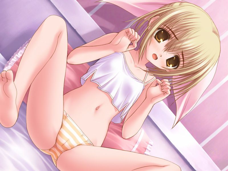 [Striped Panloli girl] eyes and healing of the heart Lori Girl's striped underwear! Underwear image of Lori Girl who is wearing a striped panties seems to be unexpectedly! 23